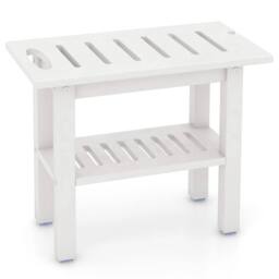 Kelvenix Shower Bench for Inside Shower Bathroom Seat for Spa-White in White - thumbnail 1