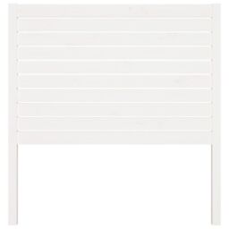 Berkfield Home Bed Headboard White 81x4x100 cm Solid Wood Pine - Size: 81 x 4 x 100 cm - thumbnail 3
