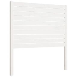 Berkfield Home Bed Headboard White 81x4x100 cm Solid Wood Pine - Size: 81 x 4 x 100 cm - thumbnail 2
