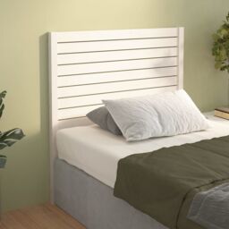 Berkfield Home Bed Headboard White 81x4x100 cm Solid Wood Pine - Size: 81 x 4 x 100 cm - thumbnail 1