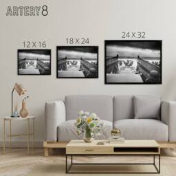 "Artery8 WWII D Day Landings USA Troops Jaws of Death Framed Canvas Wall Art Print in Grey - Size: W12"" x H16""" - thumbnail 4