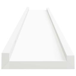 Berkfield Home Picture Frame Ledge Shelves 2 pcs White 80x9x3 cm MDF - Size: 80 x 9 x 3 cm - thumbnail 5