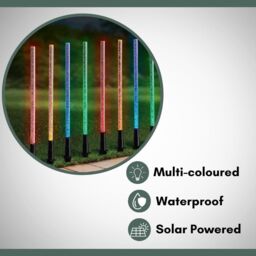 Marco Paul Pack of 16 Multicoloured Solar Stake Lights 46cm - thumbnail 7