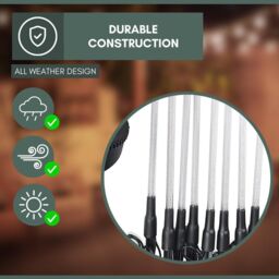 Marco Paul Pack of 16 Multicoloured Solar Stake Lights 46cm - thumbnail 8
