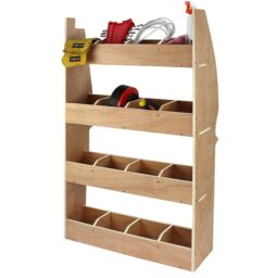 Monstershop Peugeot Partner SWB Van Storage Plywood Shelves in Terracotta - thumbnail 3