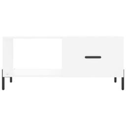 Berkfield Home Coffee Table White 90x50x40 cm Engineered Wood - Size: 90 x 50 x 40 cm - thumbnail 5