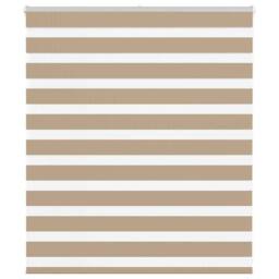 Berkfield Home Elegant Zebra Blind Sand Brown 130x100 cm Fabric Width 125.9 cm P - thumbnail 2