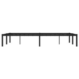 Berkfield Home Metal Bed Frame without Mattress Black 120x200cm - Size: Small Double - thumbnail 6