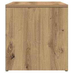 Berkfield Home Side Table Artisan Oak 59x36x38 cm Engineered Wood in Brown - Size: 59 x 36 x 38 cm - thumbnail 5