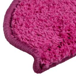 Berkfield Home Comfortable Carpet Stair Treads 15 pcs Pink 65x21x4 cm - Size: Medium - thumbnail 7