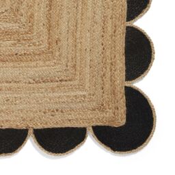 The Rug Shop UK Beige Handmade Border Modern Plain Jute Easy To Clean Area Rug - Size: 200 cm x 290 cm - thumbnail 5