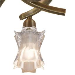 Netlighting Alaska Ceiling 3 Light L1SGU10 Antique Brass in Bronze - thumbnail 5