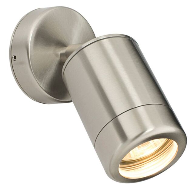 Loops Adjustable Outdoor IP65 Spotlight - 7W LED GU10 - Marine Grade Stainless Steel in Metallics - image 1