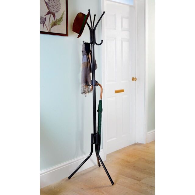 mysmartbuy 12 Hook Coat Stand - Home Hallway or Office Organiser for Holding Coats, Clothing Hats, Scarves, Bags, Umbrellas - 172 x 55cm