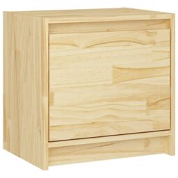 Berkfield Home Bedside Cabinet 40x30.5x40 cm Solid Pinewood in Brown - thumbnail 2
