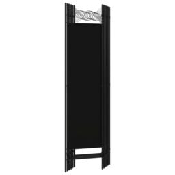 Berkfield Home 6-Panel Room Divider Black 240x180 cm - thumbnail 4