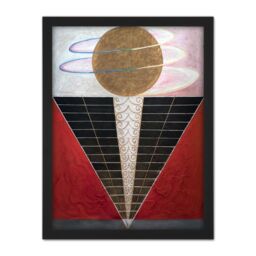 "Artery8 Wall Art Print Hilma Af Klint Group X No 2 Altarpiece Abstract Large Framed Wall Décor Art in Brown - Size: W18"" x H24""" - thumbnail 1