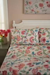 Deyongs Vintage Jacobean Printed Polycotton Duvet Set - Size: Double - thumbnail 3