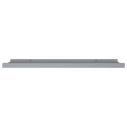 Berkfield Home Picture Frame Ledge Shelves 2 pcs Grey 80x9x3 cm MDF - Size: 80 x 9 x 3 cm - thumbnail 4