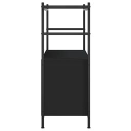 Berkfield Home Bookshelf Black 80x30x78.5 cm Engineered Wood & Iron - thumbnail 5