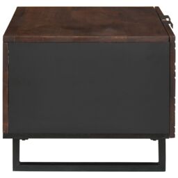 Berkfield Home Coffee Table - 80 x 50 x 40 cm, made from solid wood & engineered wood in Brown - Size: 80 x 50 x 40 cm - thumbnail 4