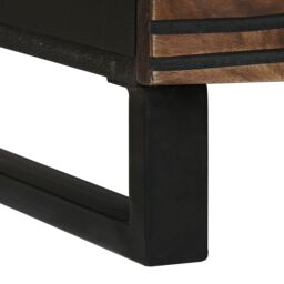 Berkfield Home Coffee Table - 80 x 50 x 40 cm, made from solid wood & engineered wood in Brown - Size: 80 x 50 x 40 cm - thumbnail 8