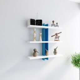 Decorotika Mita Wall Shelf Wall Mounted Shelving Unit in Bright Blue - thumbnail 3