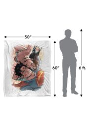 Justice League Superman Love Birds Silky Touch Super Soft Throw Blanket 152 X 127 cm in White - thumbnail 5