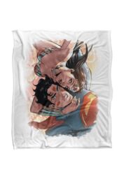 Justice League Superman Love Birds Silky Touch Super Soft Throw Blanket 152 X 127 cm in White - thumbnail 1