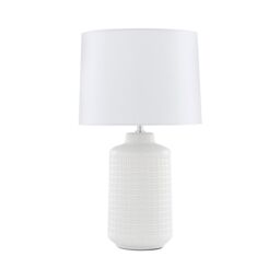 Pagazzi Ebbie White Ceramic Table Lamp