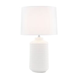 Pagazzi Ebbie White Ceramic Table Lamp - thumbnail 2