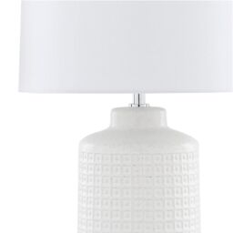 Pagazzi Ebbie White Ceramic Table Lamp - thumbnail 3
