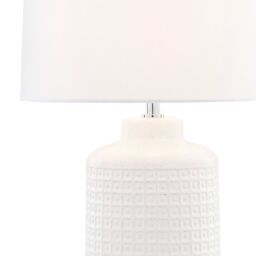 Pagazzi Ebbie White Ceramic Table Lamp - thumbnail 4