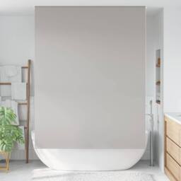 Berkfield Home Shower Roller Blind 150x240 cm Fabric Width 146 cm in Grey - thumbnail 1