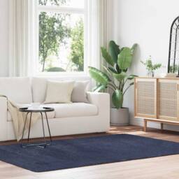 Berkfield Home Shaggy Rug High Pile NAVARRA Navy 160x230 cm Polyester - Size: Medium - thumbnail 2