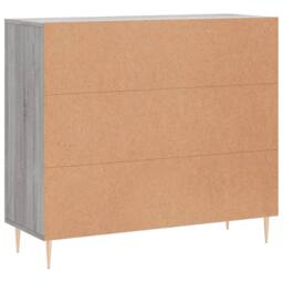 Berkfield Home Sideboard Grey Sonoma 90x34x80 cm Engineered Wood - Size: 90 x 34 x 80 cm - thumbnail 8