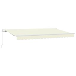 Berkfield Home Retractable Awning Manual Cream & White 4 x 2 metres - thumbnail 2