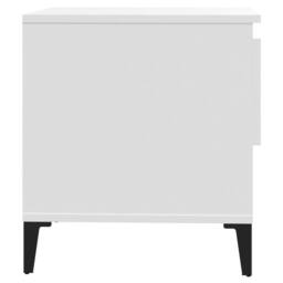 Berkfield Home Side Table White 50x46x50 cm Engineered Wood - Size: 50 x 46 x 50 cm - thumbnail 8