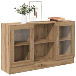 Berkfield Home Sideboard Artisan Oak 120x30.5x70 cm Engineered Wood in Brown - thumbnail 2