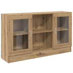Berkfield Home Sideboard Artisan Oak 120x30.5x70 cm Engineered Wood in Brown - thumbnail 3