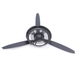SPETLEK Industrial Retro Airplane Propeller Iron Wall with clock in Bronze - Size: 1000L - thumbnail 3