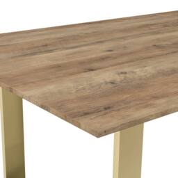 Wyld Haus Sazzuma Rectangular Dining Table Wood Effect Top in Natural - thumbnail 5