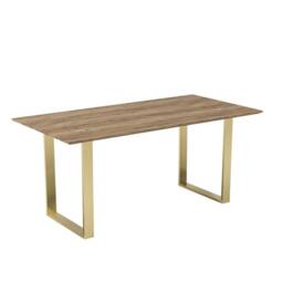 Wyld Haus Sazzuma Rectangular Dining Table Wood Effect Top in Natural - thumbnail 2