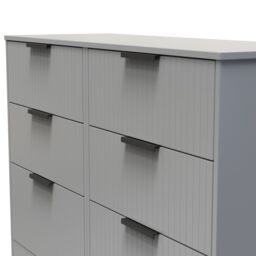 Ready Assembled 2 U Denver 6 Drawer Wide Chest (Ready Assembled) in Grey - thumbnail 4
