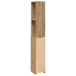 Berkfield Home Comfortable Bathroom Cabinet Artisan Oak 25x25x170 cm Engineered Wood in Brown - Size: 25 x 25 x 170 cm - thumbnail 6