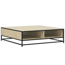 Berkfield Home Durable Coffee Table Sonoma Oak 100x100x30 cm Engineered Wood and in Brown - Size: 100 x 100 x 30 cm - thumbnail 3