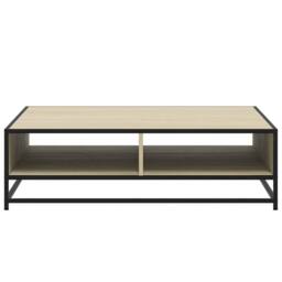 Berkfield Home Durable Coffee Table Sonoma Oak 100x100x30 cm Engineered Wood and in Brown - Size: 100 x 100 x 30 cm - thumbnail 5