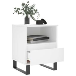 Berkfield Home Bedside Cabinets 2 pcs White 40x35x50 cm Engineered Wood - Size: 40 x 35 x 50 cm - thumbnail 4