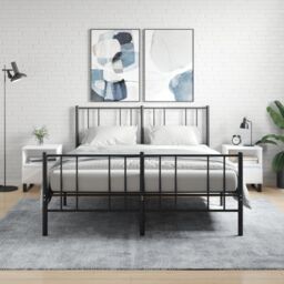 Berkfield Home Bedside Cabinets 2 pcs White 40x35x50 cm Engineered Wood - Size: 40 x 35 x 50 cm - thumbnail 1