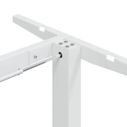 Berkfield Home Standing Desk Frame White (94-135)x60x(70-114) cm Steel - thumbnail 9